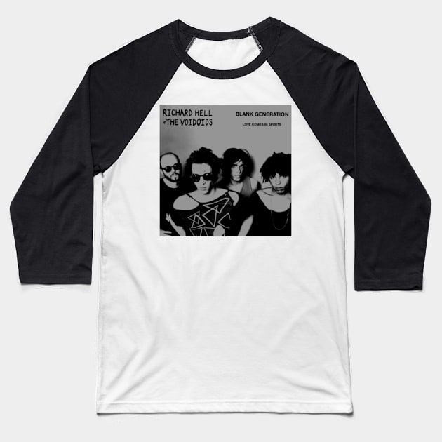 Blank Generation 1977 New York Punk Throwback Baseball T-Shirt by AlternativeRewind